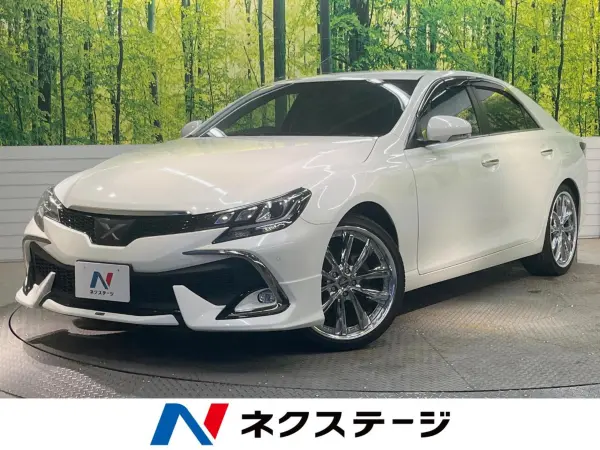 Toyota Mark X 2.5 250S Final Edition Late Model Special Edition Klenze 20-inch Alloy Modellista Front Spoiler SD Navigation Backup Camera Clearance Sonar Half Leather Seat LED Headlight (White Pearl Crystal Shine)