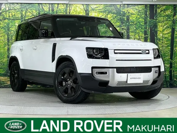 Land Rover Defender 110 S 3.0L D350 Diesel Turbo 4WD Certified Used Car Black Contrast Roof Clearsight Interior Rearview Mirror Front Seat Heater Adaptive Cruise Control Genuine 20-inch Aluminum Wheels (Fuji White (Solid))