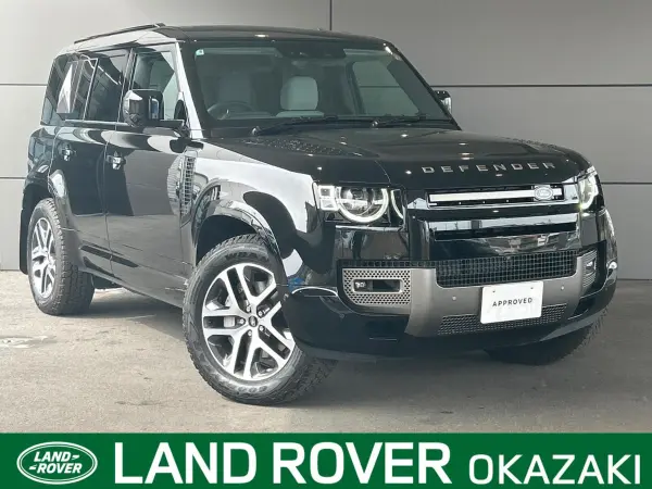 Land Rover Defender 110 Hakuba Edition Diesel Turbo 4WD Certified Used Car Limited Edition Sunroof Air Suspension Digital Inner Mirror Genuine 20-inch Alloy MERIDIAN 3D Surround Camera Memory Power Seat 3-Zone Climate Control Digital Meter (Santorini Black (Metallic))