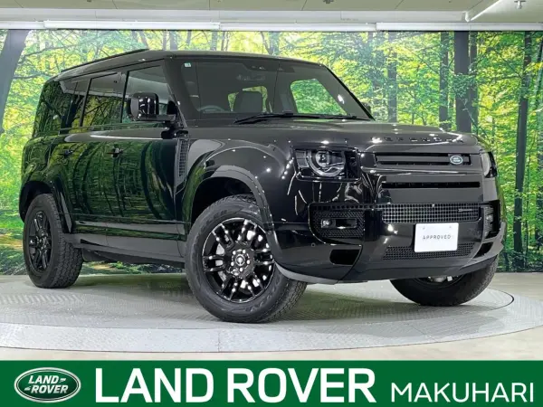 Land Rover Defender 110 X Dynamic SE 3.0L D300 Diesel Turbo 4WD Certified Used Car Sliding Panoramic Roof Black Pack Front Seat Heater Genuine 19AW Interactive Driver Display MERIDIAN Sound (Santorini Black (Metallic))