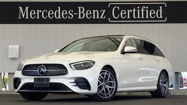 Mercedes-Benz E-Class Wagon E220d Sport (ISG equipped model) Diesel Turbo MP202302 P-Roof/Nappa Leather/Head-up Display/Rear Seat Heater/Perfume/Burmester Surround (Diamond White)