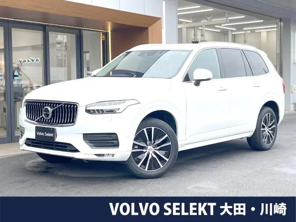 Volvo XC90 B5 AWD Momentum 4WD Certified Used Car Black Leather Seat Collision Mitigation Brake 360° View Camera Radar Cruise Genuine 9-inch Navigation Non-Smoking Vehicle Seat Heater Memory Power Seat Bluetooth Power Back Door (Crystal White Pearl)