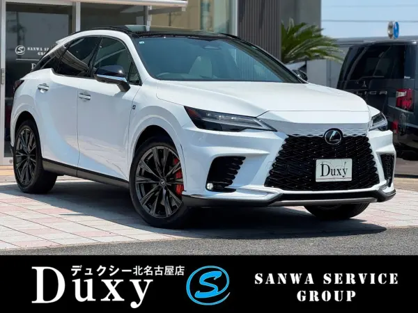 Lexus RX350 F Sport 4WD Panoramic Roof Roof Rail Cold Spec Orange Caliper Digital Inner Mirror Wireless Charging Drive Recorder White Leather Seat Panoramic View Monitor Blind Spot Monitor ETC2.0 (White Nova Glass Flake)