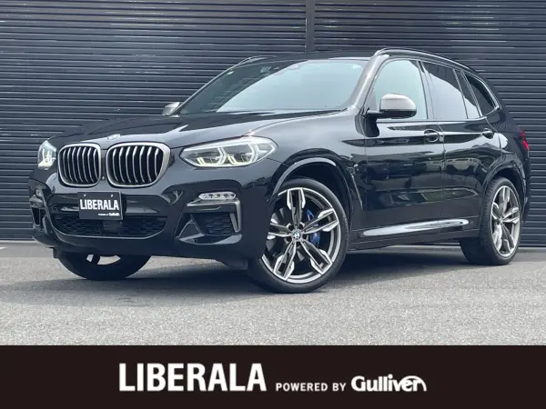 BMW X3 M40d Diesel Turbo 4WD Head-Up Display Brown Leather Memory Power Seat All-Seat Heater Wireless Charging Genuine Navigation ACC Blind Spot Monitor Lane Keep Assist Hill Descent Control Power Tailgate (Black Sapphire Metallic)