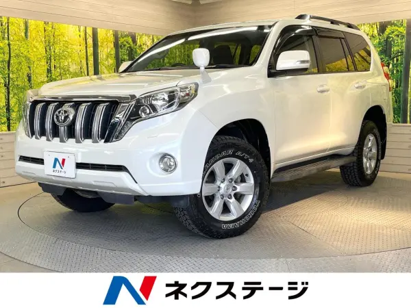 Toyota Land Cruiser Prado 2.7 TX 4WD Moon Roof Genuine SD Navigation Back Camera Non-Smoking Smart Key LED Head Roof Rail Built-in ETC Genuine 17-inch Alloy Auto Light Dual Air Conditioner Bluetooth CD DVD (White Pearl Crystal Shine)