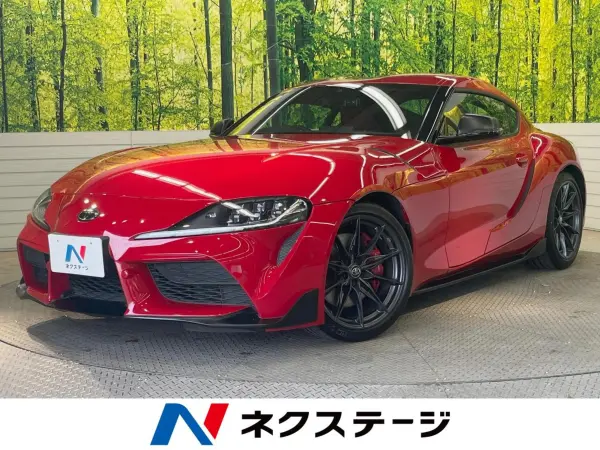 Toyota Supra 3.0 RZ 6MT Pre-Crash Lane Departure Alert BSM Adaptive High Beam Rear Cross Traffic Alert JBL Sound Black/Red Two-Tone Alcantara/Leather Combo Seat (Prominence Red)