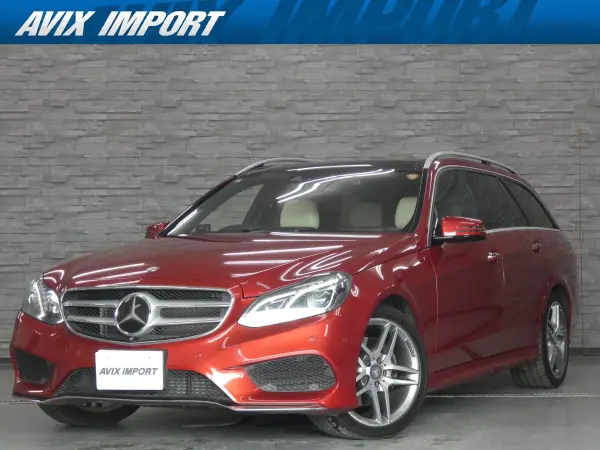 Mercedes-Benz E-Class Wagon E250 Avantgarde AMG Sports Package Basic Package Panoramic Sunroof Porcelain Leather Seat Heater Genuine HDD Navigation Terrestrial Digital TV All-Round Camera & PTS Radar Safety Package LED Light Power Tailgate Genuine 18-inch AW Non-Smoking Vehicle 1 Owner (Hyacinth Red)