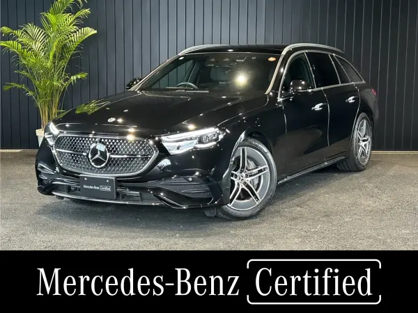 Mercedes-Benz E-Class Wagon E200 Avantgarde AMG Line Package (ISG Equipped Model) MP202401 Our Purchase Vehicle / New Warranty Transfer / AMG Line P / Panorama / Digital Interior P / Leather EX / Advanced P / Black Leather / Head-Up Display / 360° Camera / Ambient Light / Burmester / Perfume Atomizer (Obsidian Black)