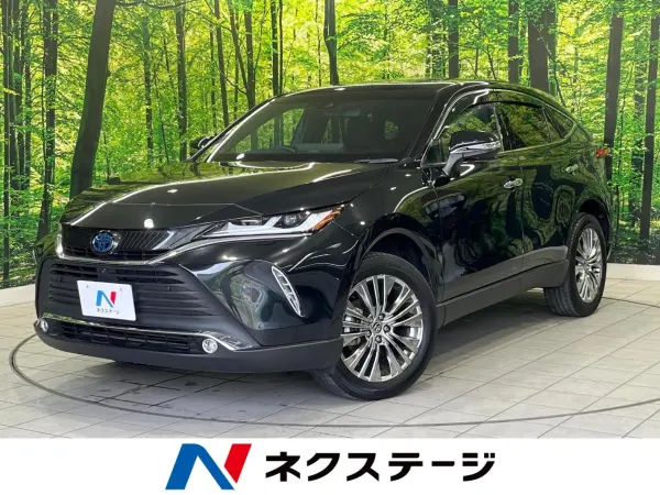 Toyota Harrier 2.5 Hybrid Z Leather Package Glass Roof Genuine 12-inch Navigation Surround View Camera JBL Sound Safety Sense Radar Cruise Non-smoking Electric Rear Gate Leather Seat Seat Air Conditioner Power Seat Drive Recorder Smart Key (Precious Black Pearl)