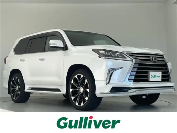 Lexus LX570 4WD Sunroof Roof Rails Leather Seats Genuine 12.3-inch Navigation TV BSM HUD Around View ETC2.0 Power Seats Seat Heaters Steering Heater Power Rear LED WALD 22-inch AW Non-Smoking (Sonic Quartz)