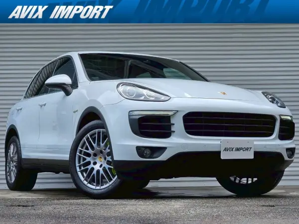 Porsche Cayenne S E-Hybrid Tiptronic S 4WD Late Model RHD Official Dealer Car Panoramic Roof Black Leather Seat Heater Genuine Navigation TV Back Camera & PAS Entry & Drive Cruise Control Power Rear Gate Bi-Xenon HL PASM Yellow Green Calipers Genuine 20-inch AW Non-Smoking (Carrara White Metallic)