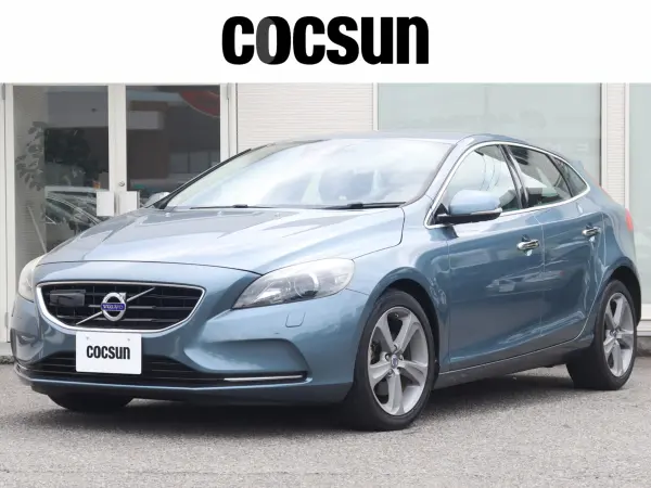 Volvo V40 T4 SE 2-Year Warranty One Owner Off-Black Leather Seats Seat Heater Power Seat Navigation Drive Recorder 17-Inch Alloy Wheels Idling Stop ACC BLIS ETC Non-Smoking Car (Biarritz Blue Metallic)