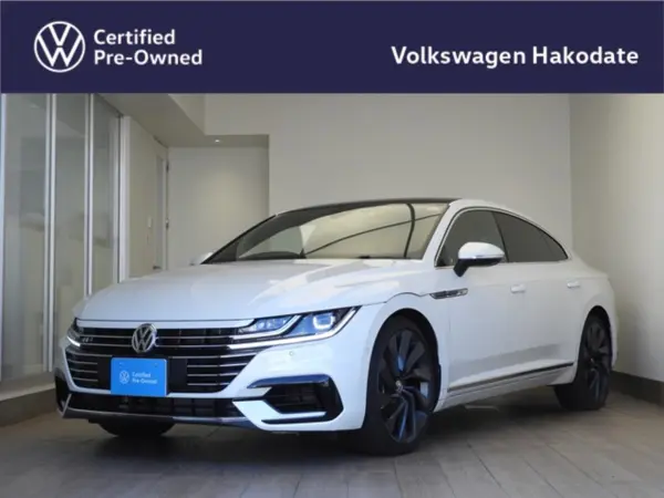 Volkswagen Arteon TSI 4Motion R-Line Advance 4WD 1-Owner LED Adaptive Cruise Control Lane Keep Lane Change Digital Meter Black Nappa Leather Power Seat (Heated) Around View Genuine 20AW ETC2.0 (Oryx White Pearl Effect)