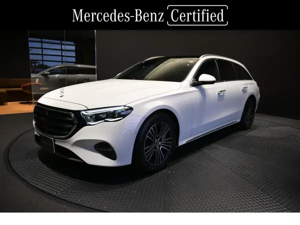 Mercedes-Benz E-Class Wagon E300 Exclusive (ISG) MP202502 Former Company Car/Leather Exclusive PKG/Panoramic SR/Factory Front & Rear Dashcam (Opalite White)