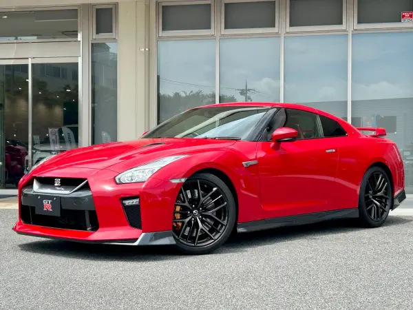 Nissan GT-R 3.8 Black Edition 4WD MY16 Indoor Display NISMO Sports Resin BOSE Recaro Leather Seats Rays 20-inch AW Brembo Calipers Genuine Navigation Drive Recorder Radar ETC LED Headlights Privacy Glass Seat Heater Power Seat (Vibrant Red Color Clear)