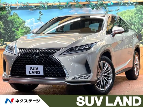 Lexus RX300 Version L Non-Smoker Genuine 12-inch Navigation Surround View Camera Radar Cruise Safety Sense Blind Spot Monitor Power Back Door Brown Leather Ventilated Seats Memory Seats Triple LED Headlights Genuine 20-inch Alloy (Ice Ecru Mica Metallic)