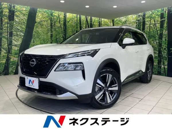Nissan X-Trail 1.5 G e-4ORCE 4WD Sunroof Genuine 12.3-inch Navigation Around View Monitor 100V Power Supply Collision Mitigation System ProPILOT Non-Smoking Vehicle Power Rear Gate Leather Seat Drive Recorder Corner Sensor LED Headlight ETC (Brilliant White Pearl (3P))