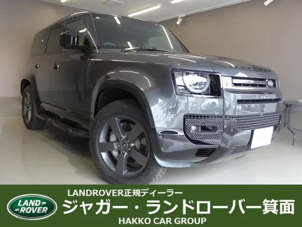 Land Rover Defender 110 X Dynamic HSE 3.0L D350 Diesel Turbo 4WD Certified Used Car 1 Owner Sliding Panoramic Roof Black Pack Digital Mirror Electric Step Rear Tire Cover MERIDIAN Genuine Dashcam Heated & Cooled Seats Wireless Charging 360 Camera ACC/LKA/BSM/RTM 20AW (Carpathian Grey)