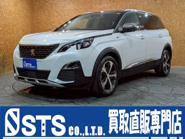 Peugeot 5008 GT Blue HDi Diesel Turbo Direct Purchase from User LED Headlights Power Back Door Genuine 18-inch AW Display Audio Back Monitor Half Leather Seats Radar Cruise Drive Recorder Smart Key Spare Key ETC (Pearl White x Black) — 2020, 46,000km, for sale in Kenya
