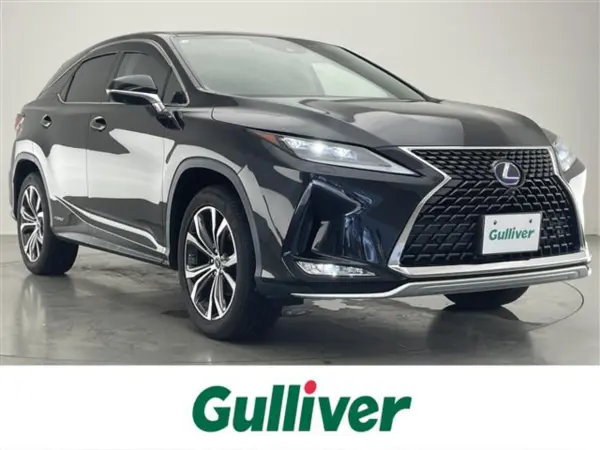 Lexus RX450h Version L 4WD Non-Smoker Late Model Genuine 12.3-inch Navigation Moon Roof Rear Entertainment Twin Monitors Around-View Camera BSM HUD ETC Collision Mitigation Adaptive Cruise Control Power Rear Gate Full-Seg TV DVD CarPlay (Graphite Black Glass Flake) — 2021, 31,000km, for sale in Kenya